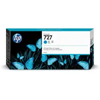 HP 727 Cyan DesignJet Tintenpatrone, 300 ml, DesignJet T920 Druckerserie, DesignJet T1500 Druckerserie, DesignJet T930 Druckerserie,..., Thermal Inkjet, Cyan, Singapur, 283 mm, 41 mm