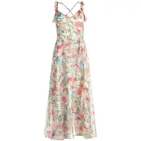 Vera Mont Abendkleid mit Volant in Yellow/Green | Gr.: 40