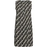 Betty Barclay Freizeitkleid ohne Arm in Schwarz/Beige | Gr.: 38