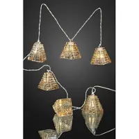 Hellum 6-tlg. LED-Echtglas-Lichterkette
