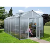 Pergart Vitavia, Aktionsangebot (inkl. 100 Euro Zubehör): Gewächshaus "Zeus 13800", aluminium eloxiert, 13,8 m², 10 mm HKP
