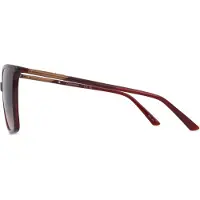 Calvin Klein CK26502S Damen-Sonnenbrille Vollrand Butterfly Kunststoff-Gestell, rot