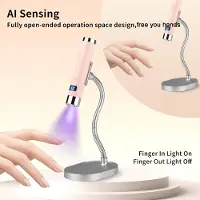 Lixada Kabellose Nagellampe mit intelligenter KI-Erkennung, wiederaufladbarer Nageltrockner mit 800 mAh, 2-in-1-Lampe für den Tisch und zum Halten, 30-Sekunden-/60-Sekunden-Timer, tragbar für zu Hause