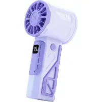 Aibecy Handventilator für den Außenbereich bei heißem Wetter, 100 Gänge, stufenlose Geschwindigkeitsregelung, tragbarer Handventilator, Hochgeschwindigkeitsventilator für den Sommer