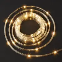 Hellum LED Lichtschlauch Lichterkette klar 50 LEDs Deko Outdoor IP44 Party Garten