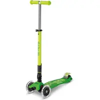 Micro mobility Mm Deluxe Fold. Neon Led Scooter, Parrot