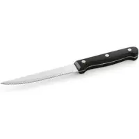 WAS Germany - Steak-/Pizzamesser mit Kunststoffgriff Set 12-teilig, 21 cm, Edelstahl
