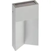 LUCANDE LED-Außenwandleuchte Kaholo, hellgrau, CCT, IP44