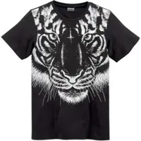 Kidsworld T-Shirt "Mit großem Druck: WHITE TIGER" Kurzarm, Basic-Passform, bedruckt, Rundhalsausschnitt