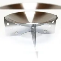 Szagato Feuerschale Garten aus Edelstahl ØxH 70x30cm Design 1 Feuerschale für den Garten Feuerschale outdoor Grillschale Grillkorb 70cm groß