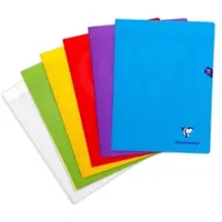 Clairefontaine 10x Heft Mimesys, 24x32 cm, 48 Blatt 90g, französische Lineatur Seyès, Einband aus Polypropylen - Sortiert 303361C