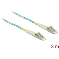 DeLOCK Kabel Lichtwellenleiter LC zu LC Multimode OM3 3 m, 3 m, OM3, LC, LC