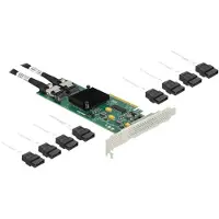 DeLOCK 8 Port SATA PCI Express x8 Karte mit Anschlusskabel, PCIe, SATA, PCIe 2.0, Schwarz, China, 1 Stück(e)