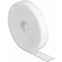DeLOCK Klettband auf Rolle L 5 m x B 20 mm weiss