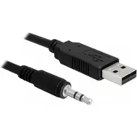 DeLOCK USB 2.0/3.5 mm 1.8m, 3.5mm, Männlich, USB, Männlich, 1,8 m, Schwarz
