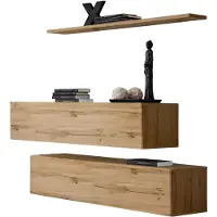 Meublorama AM-SWITCH SB2-WT SW SB2*3C/46KG, 1 Regale, 2 Tür(en), Braun, Mitteldichte Faserplatte (MDF), 300 mm, 1300 mm