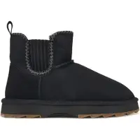 Emu Higgie W13198 Slipper Schuhe Schwarz Wolle wasserabweisend temperaturregulierend