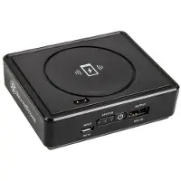 Silverstone Drahtloser Qi Ladeständer und Powerbank QIB052 mit 5200 mAh Akku, 9x7.5x2.6 cm