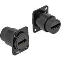 DeLOCK D-Typ Modul HDMI-A Buchse zu Buchse, Schwarz, 25,5 mm, 30,2 mm, 30,8 mm, Polybag