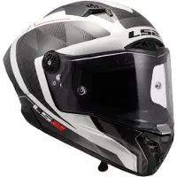 LS2 LS2FF805ThunderGPAeroRauteWeißGrau06Integralhelm Größe XS