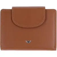 Golden Head Leder Geldbörse Polo RFID Protect Kombischeintasche mit Riegel 1237 Cognac braun
