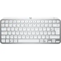 Logitech MX Keys Mini For Business, Kabellos, RF Wireless + Bluetooth, Scherenschalter, AZERTY, LED, Grau