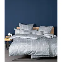 Janine Design Mako-Satin-Bettwäsche-Garnitur 39025 modernclassic Farbe platin Größe 155x200+80x80