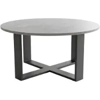 Designimpex Design Couchtisch DA-333 rund Wohnzimmertisch Tisch 86 x 42 cm