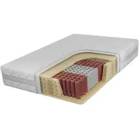 MKS Meble 7 Härtezonen, Taschenfederkern JOVE, Bezug waschbar, H3 mittelfest, rollmatratze, High pocket federn, antiallergisch - SIVO - 120 x 200 cm