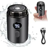 Welikera Tragbarer Elektrorasierer 80 g IPX7 wasserdicht 35 dB leiser Betrieb USB-C Reise Rasierer Gesicht Hals Bart Stoppeln