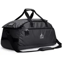 Nikcorp Sporttasche Reise Trainingstasche für Fitnessstudio 60L mit Fach Schwarz