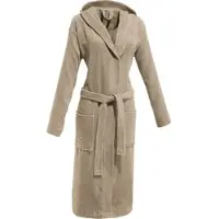 Redbest Frottier Unisex-Bademantel mit Kapuze Chicago in taupe | Gr.: XXL