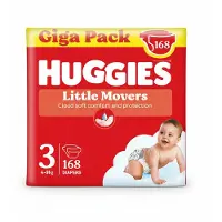Huggies Windeln Little Movers Baby Größe 3 Monatsbox 168 St