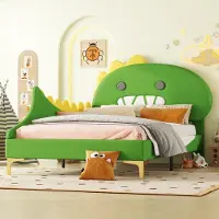 SOFTWEARY Kinderbett mit Lattenrost, Rückenlehne und Kopfteil, 90x200 cm, Jugendbett, Einzelbett, Kunstleder, Kiefer
