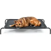 OEM Hundebett mit hoher Tragkraft, 55 kg, 114x76 cm, schwarz