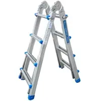 S.T.P. New Blue A20NB4, 2 x 8 Stufen, 4,44 m Teleskop-Aluminiumleiter Geschätzte Arbeitshöhe 5,44 m