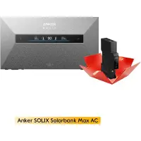 Anker PowernessBalkonkraftwerk Speicher , SOLIX Solarbank Max AC 7kWh All-in-One Stromspeicher mit Plug & Play für Ihre PV-Nachrüstung