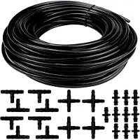 Markenlos PVC-Gartenschlauch von 20 Metern mit 22 Schlauchanschlüssen für Garten, Gewächshaus, Balkon