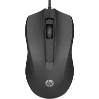 HP Wired Mouse 105, Beidhändig, Optisch, USB Typ-A, 1600 DPI, Schwarz