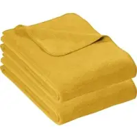 Erwin Müller Baumwolle Wohndecke 2er-Pack in gold | Gr.: 100 x 150 cm