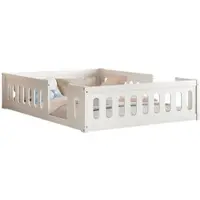 MODFU Eckschreibtisch mit Vitrinenschrank und LED-Bücherregal, 3-Schubladen-Beistellschrank, modernes Design, Weiß