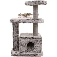 Canadian Cat Company Kratzbaum Finn · grau · ca. 60 x 45 x 99 cm