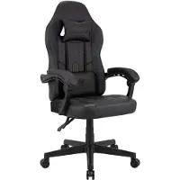 CLP Racing Bürostuhl Collins mit Massagefunktion Kunstleder verstellbare Rückenlehne schwarz