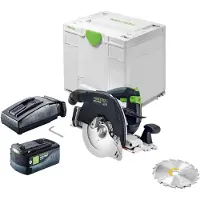 Festool HKC 55 KEB-Basic Akku Handkreissäge 18 V 160 mm Brushless + 1x Akku 5,0 Ah + Ladegerät + Systainer