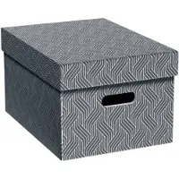 Leitz VONL 61410085 - Archivboxen, Recycel, Gr. M, 3 Stück, anthrazit/weiß