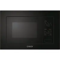 Candy CA38FMW8NB, Integriert, Solo-Mikrowelle, 17 l, Eingebautes Display, Tasten, Drehregler, Schwarz