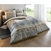 HEINE Bettwäsche in natur-braun | Gr.: 155 x 220 + 80 x 80 cm