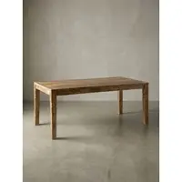 KADIMA DESIGN Esszimmertisch WL5.078 Braun 120 x 76 x 70 cm Mango Massivholz, Design Landhaus Esstisch Massiv, Tisch für Esszimmer rechteckig, Küchentisch für 4-6 Personen, Holztisch Rustikal Groß