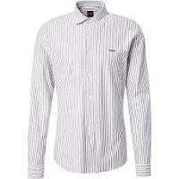 BOSS Slim-Fit Hemd aus meliertem Baumwoll-Jersey Grösse M