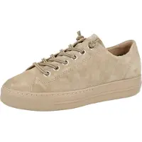 Paul green Pauls Damen Sneaker aus metallisiertem Nappaleder mit elastischen Senkeln Größe 41